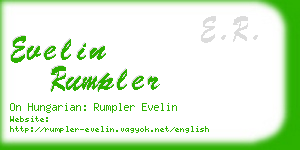 evelin rumpler business card